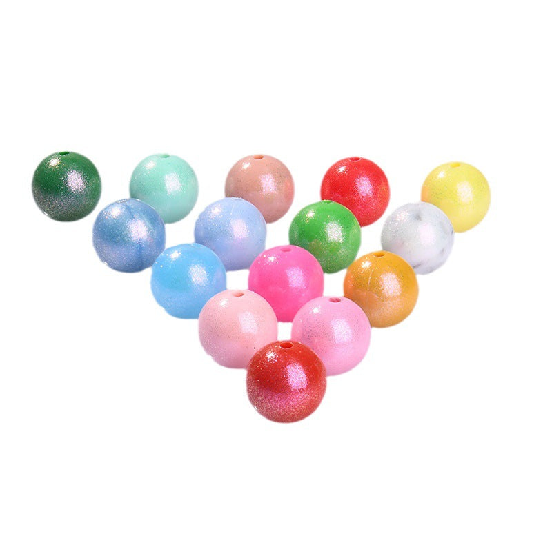 50pcs 15mm Color Changing Silicone Beads Glossy Finish 7