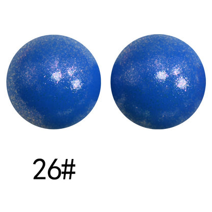 50pcs 15mm Color Changing Silicone Beads Glossy Finish 86