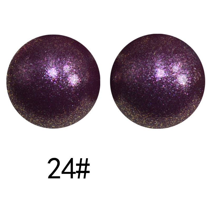 50pcs 15mm Color Changing Silicone Beads Glossy Finish 84