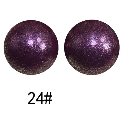 50pcs 15mm Color Changing Silicone Beads Glossy Finish 84
