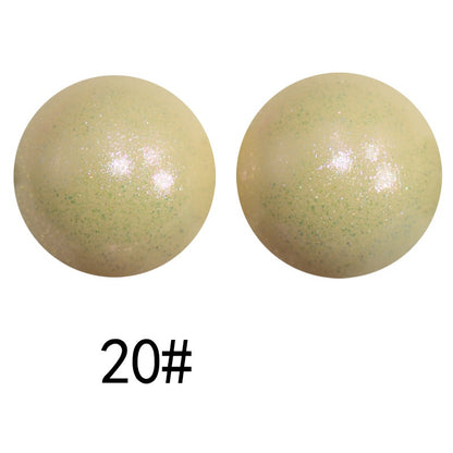 50pcs 15mm Color Changing Silicone Beads Glossy Finish 80
