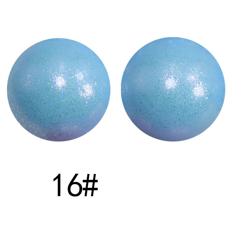 50pcs 15mm Color Changing Silicone Beads Glossy Finish 74