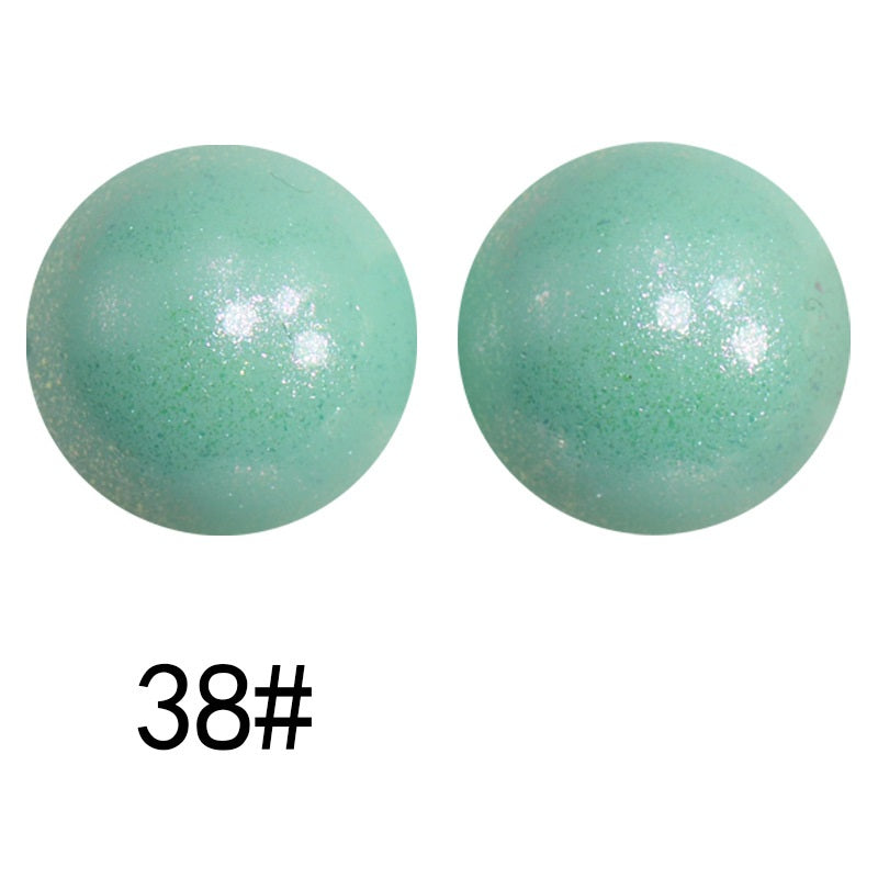 50pcs 15mm Color Changing Silicone Beads Glossy Finish 98