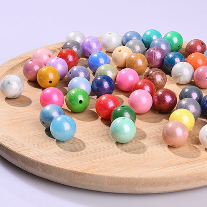 50pcs 15mm Color Changing Silicone Beads Glossy Finish 5