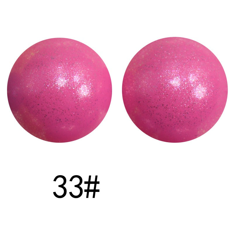 50pcs 15mm Color Changing Silicone Beads Glossy Finish 93