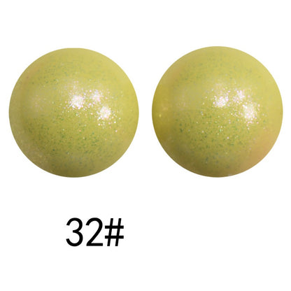 50pcs 15mm Color Changing Silicone Beads Glossy Finish 92