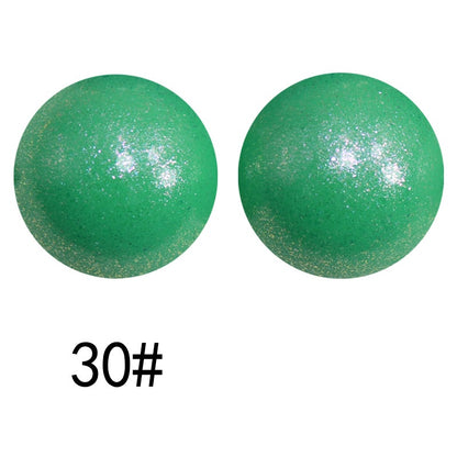 50pcs 15mm Color Changing Silicone Beads Glossy Finish 90