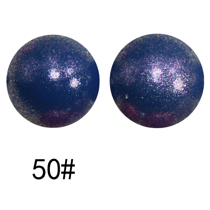 50pcs 15mm Color Changing Silicone Beads Glossy Finish 110