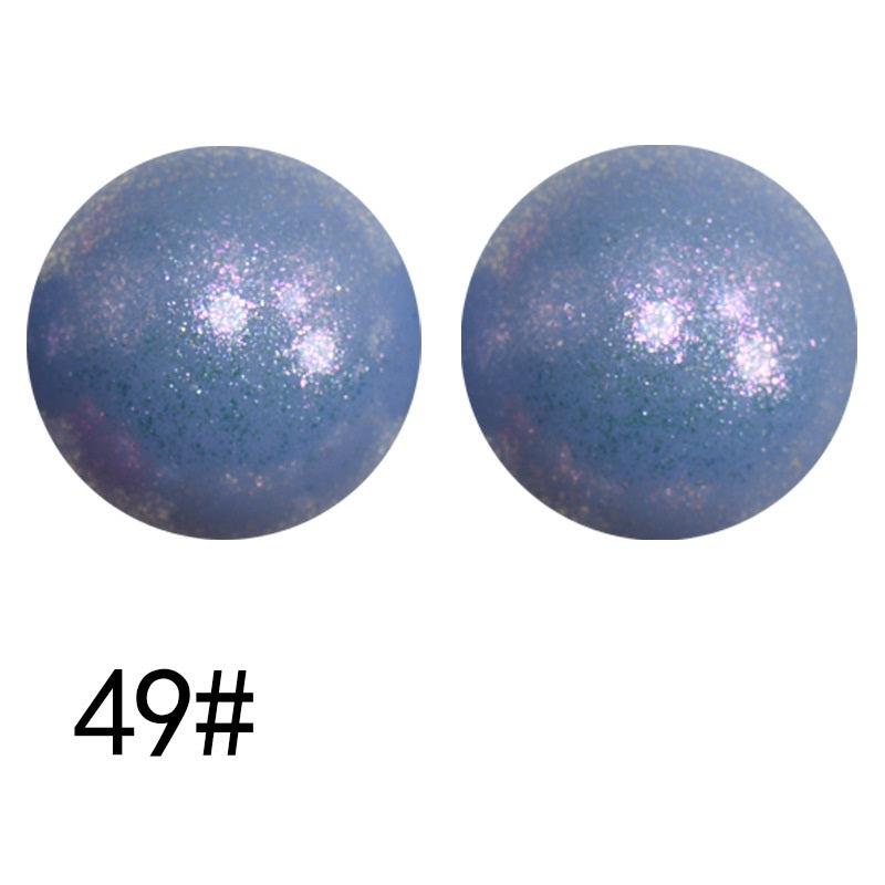 50pcs 15mm Color Changing Silicone Beads Glossy Finish 109