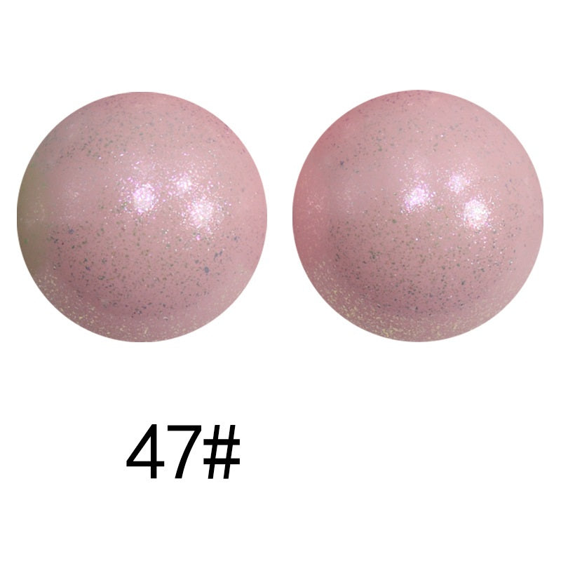 50pcs 15mm Color Changing Silicone Beads Glossy Finish 107