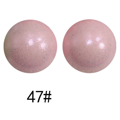 50pcs 15mm Color Changing Silicone Beads Glossy Finish 107