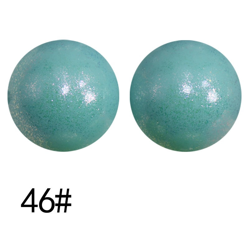 50pcs 15mm Color Changing Silicone Beads Glossy Finish 106