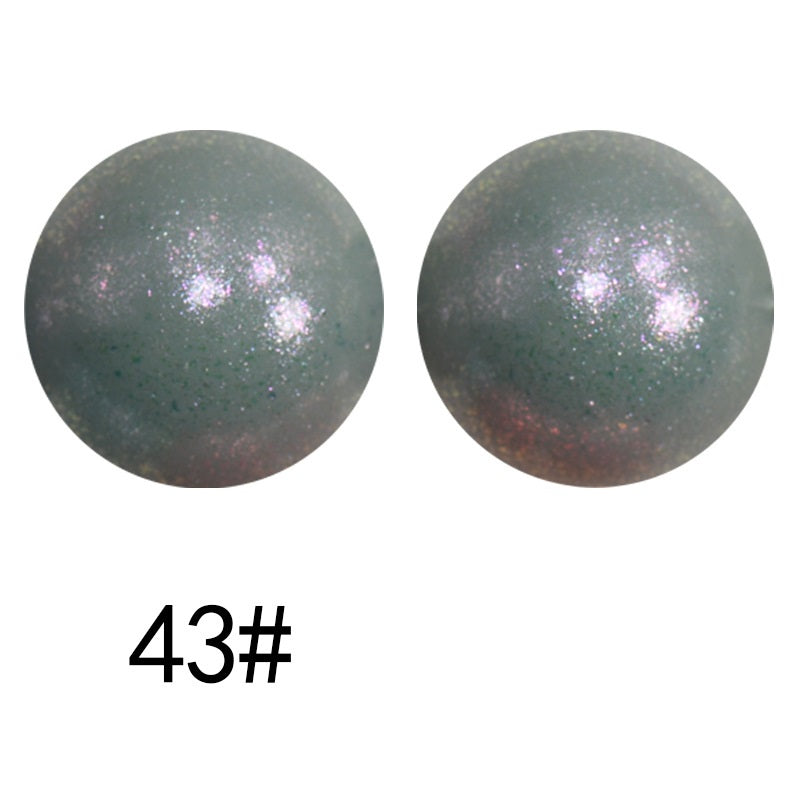50pcs 15mm Color Changing Silicone Beads Glossy Finish 103