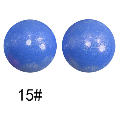 50pcs 15mm Color Changing Silicone Beads Glossy Finish 73