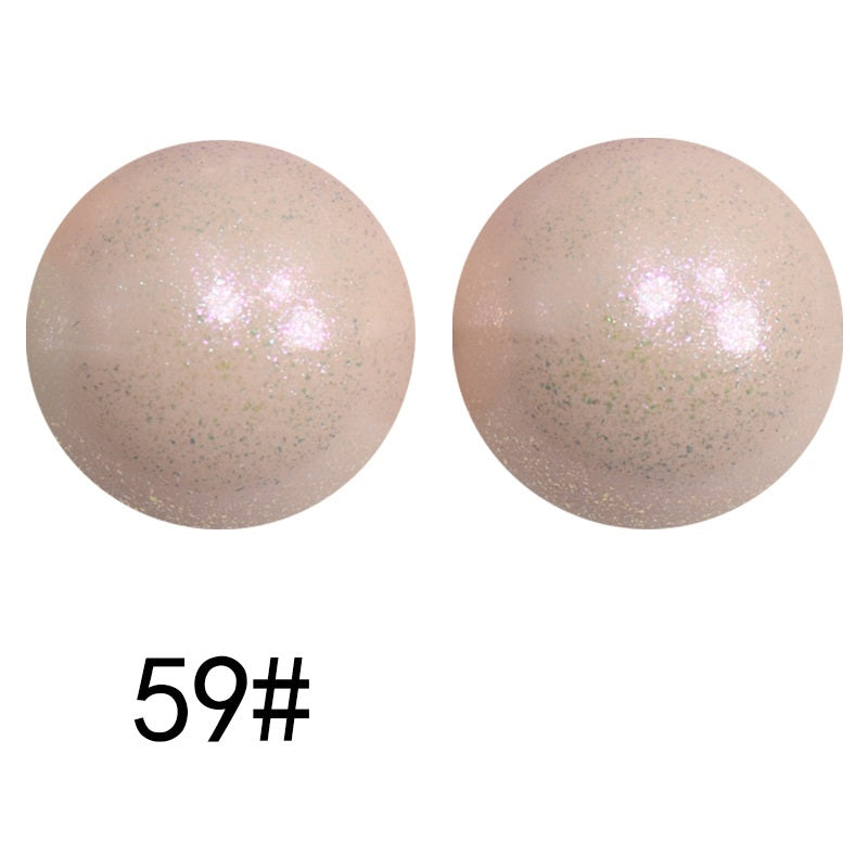 50pcs 15mm Color Changing Silicone Beads Glossy Finish 16