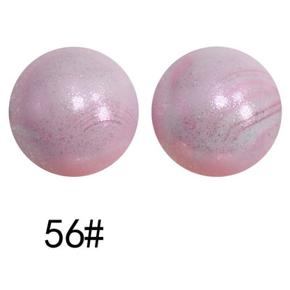 50pcs 15mm Color Changing Silicone Beads Glossy Finish 13