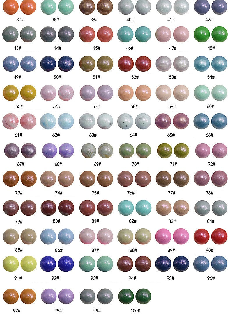 50pcs 15mm Color Changing Silicone Beads Glossy Finish 3
