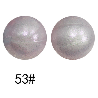 50pcs 15mm Color Changing Silicone Beads Glossy Finish 10