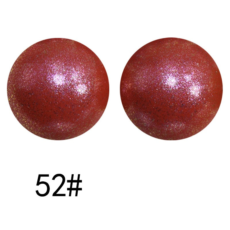 50pcs 15mm Color Changing Silicone Beads Glossy Finish 9