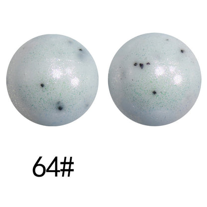 50pcs 15mm Color Changing Silicone Beads Glossy Finish 21