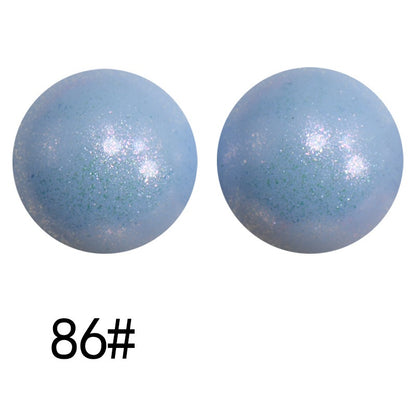 50pcs 15mm Color Changing Silicone Beads Glossy Finish 43