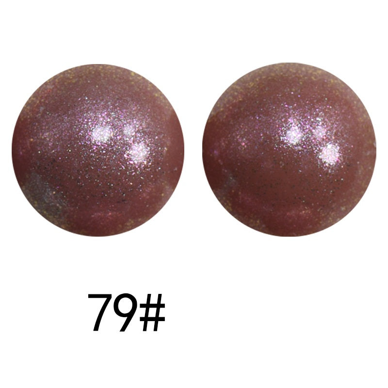 50pcs 15mm Color Changing Silicone Beads Glossy Finish 36