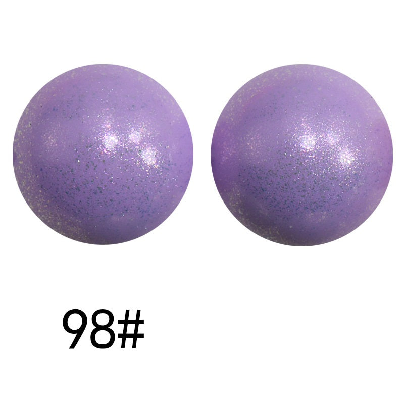 50pcs 15mm Color Changing Silicone Beads Glossy Finish 55