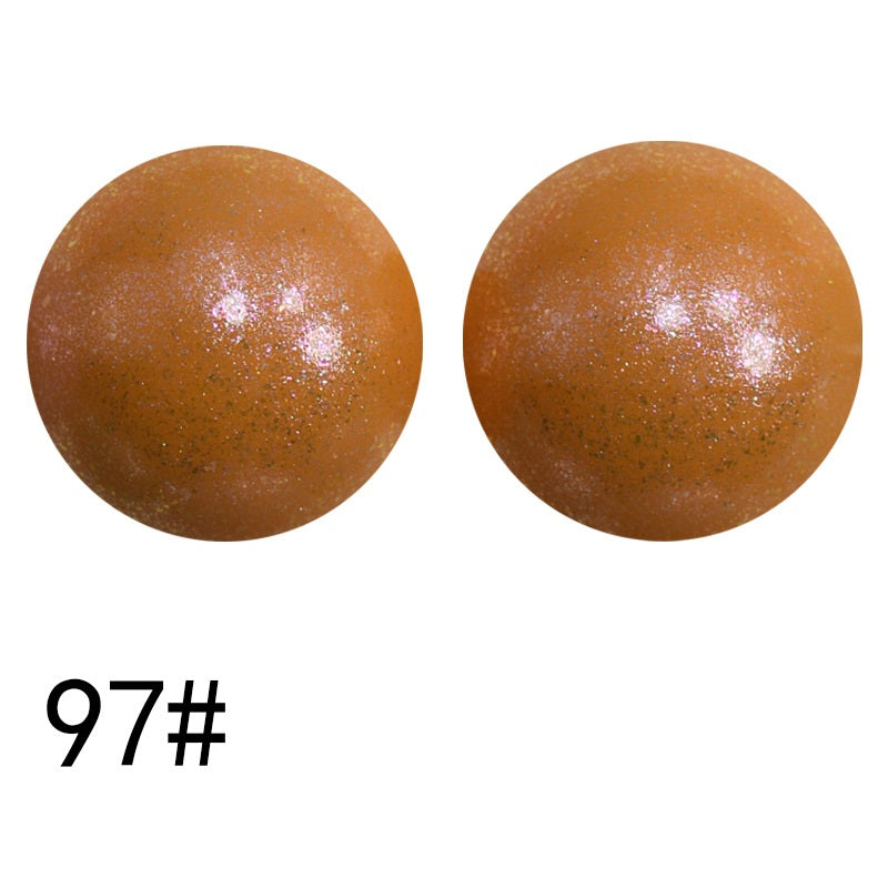 50pcs 15mm Color Changing Silicone Beads Glossy Finish 54