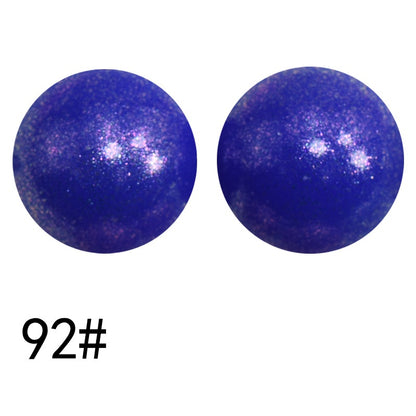 50pcs 15mm Color Changing Silicone Beads Glossy Finish 49