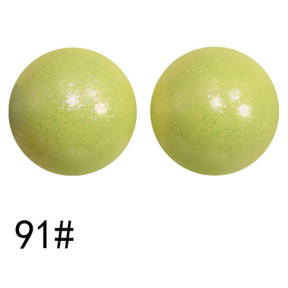 50pcs 15mm Color Changing Silicone Beads Glossy Finish 48