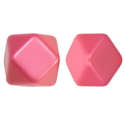 50pcs 15mm Metallic Silicone Beads For DIY Bracelet Keychain Jewelry 14