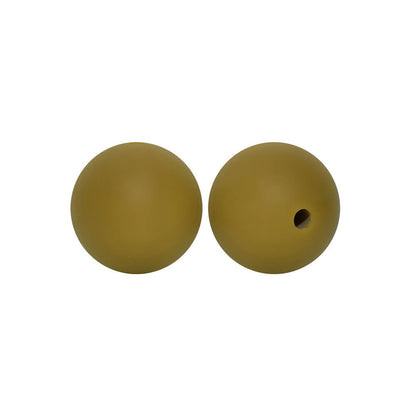 50pcs 15mm Silicone Beads Solid Color Bulk Assortment 109