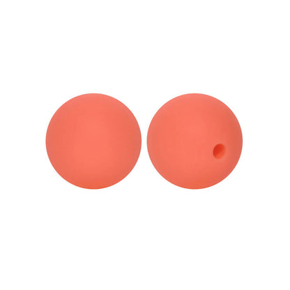 50pcs 15mm Silicone Beads Solid Color Bulk Assortment 116
