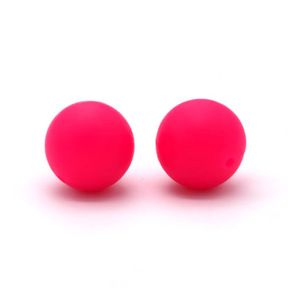 50pcs 15mm Silicone Beads Solid Color Bulk Assortment 63