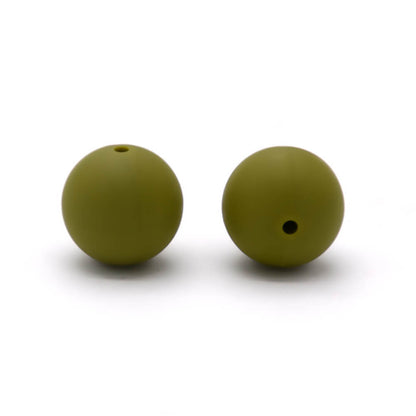 50pcs 19mm Silicone Beads Solid Color Wide Selection 102