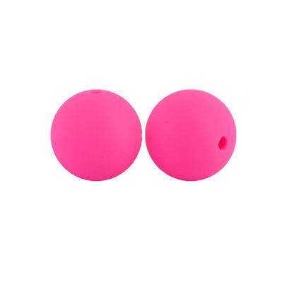 50pcs 15mm Silicone Beads Solid Color Bulk Assortment 84