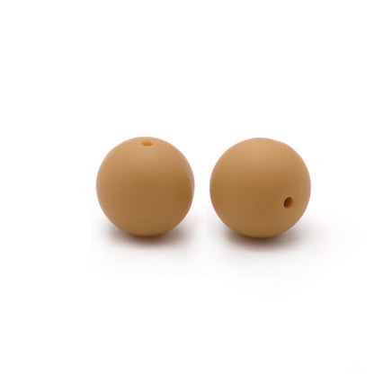 50pcs 19mm Silicone Beads Solid Color Wide Selection 52
