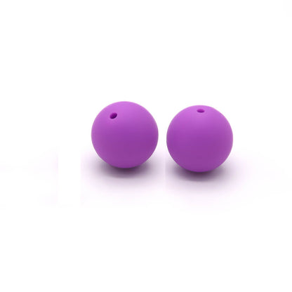 50pcs 19mm Silicone Beads Solid Color Wide Selection 41