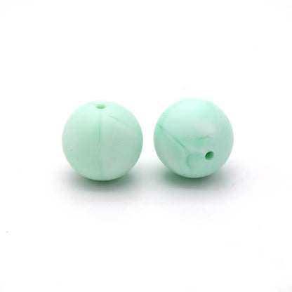 50pcs 19mm Silicone Beads Solid Color Wide Selection 64