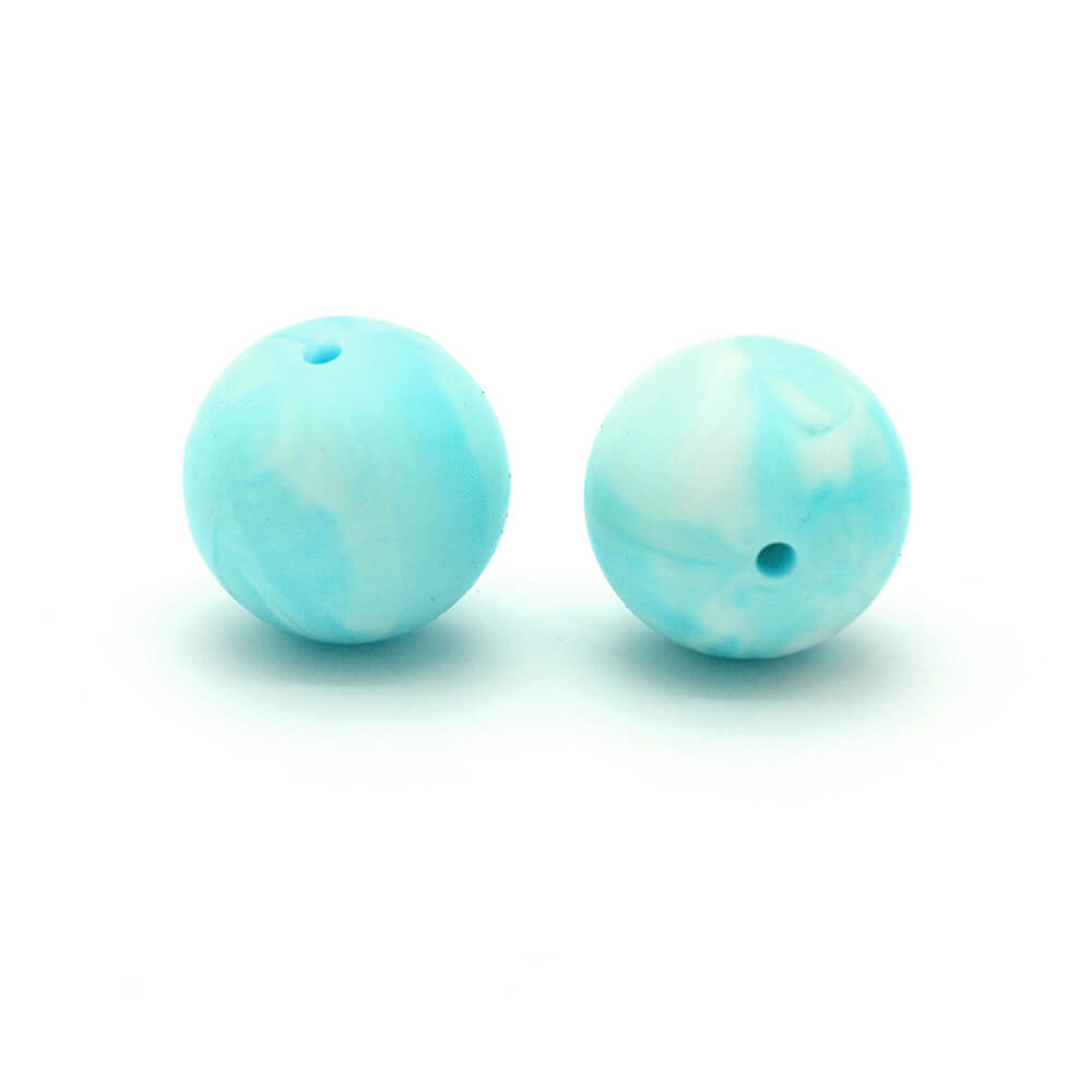 50pcs 15mm Silicone Beads Solid Color Bulk Assortment 75