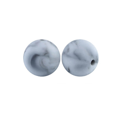 50pcs 15mm Silicone Beads Solid Color Bulk Assortment 86