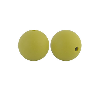 50pcs 15mm Silicone Beads Solid Color Bulk Assortment 81