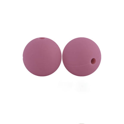 50pcs 15mm Silicone Beads Solid Color Bulk Assortment 76