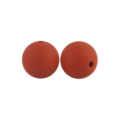 50pcs 15mm Silicone Beads Solid Color Bulk Assortment 82