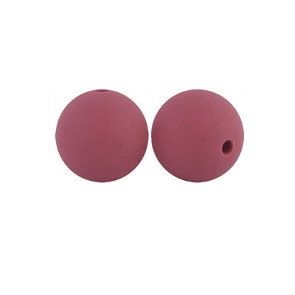 50pcs 19mm Silicone Beads Solid Color Wide Selection 21