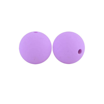50pcs 15mm Silicone Beads Solid Color Bulk Assortment 106