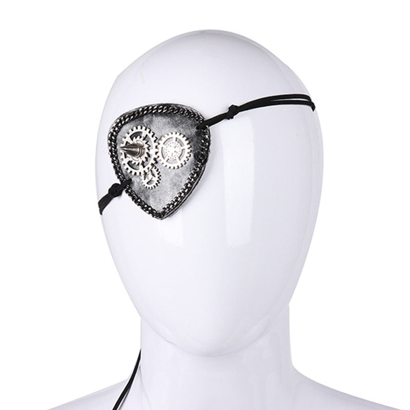Halloween Pirate Gear Studded Eye Mask Party Accessory 5