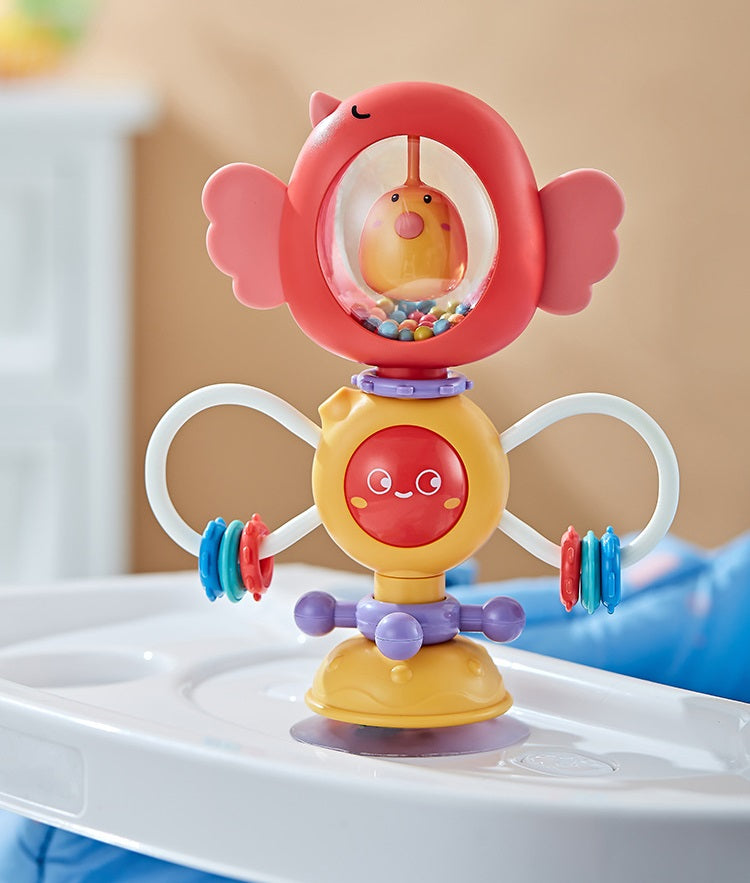 Bird Rattle Suction Cup Spinner Sorting Toy for Babies 4