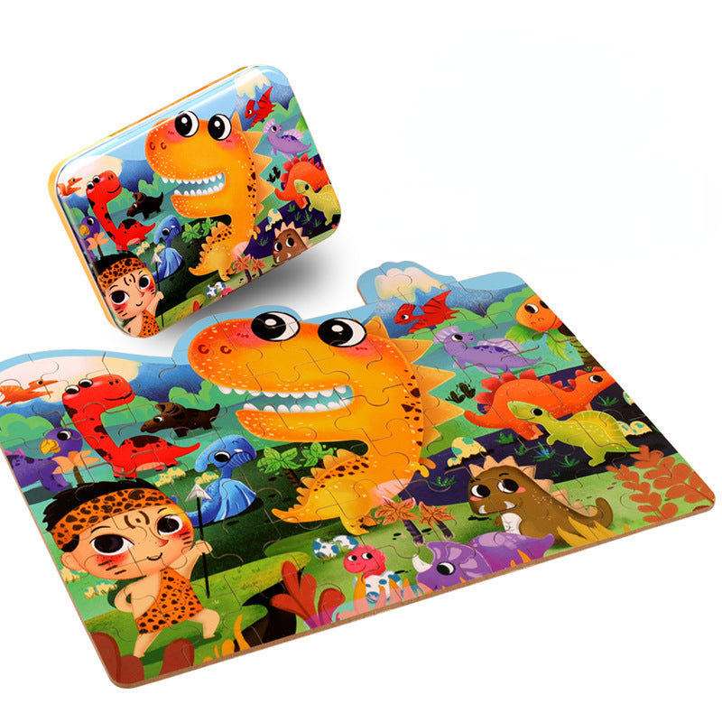 Dinosaur Wooden Puzzle Educational Toy for Kids 5