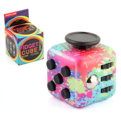 Silicone Fidget Cube 6-Function Decompression Desk Toy 3.4cm 18